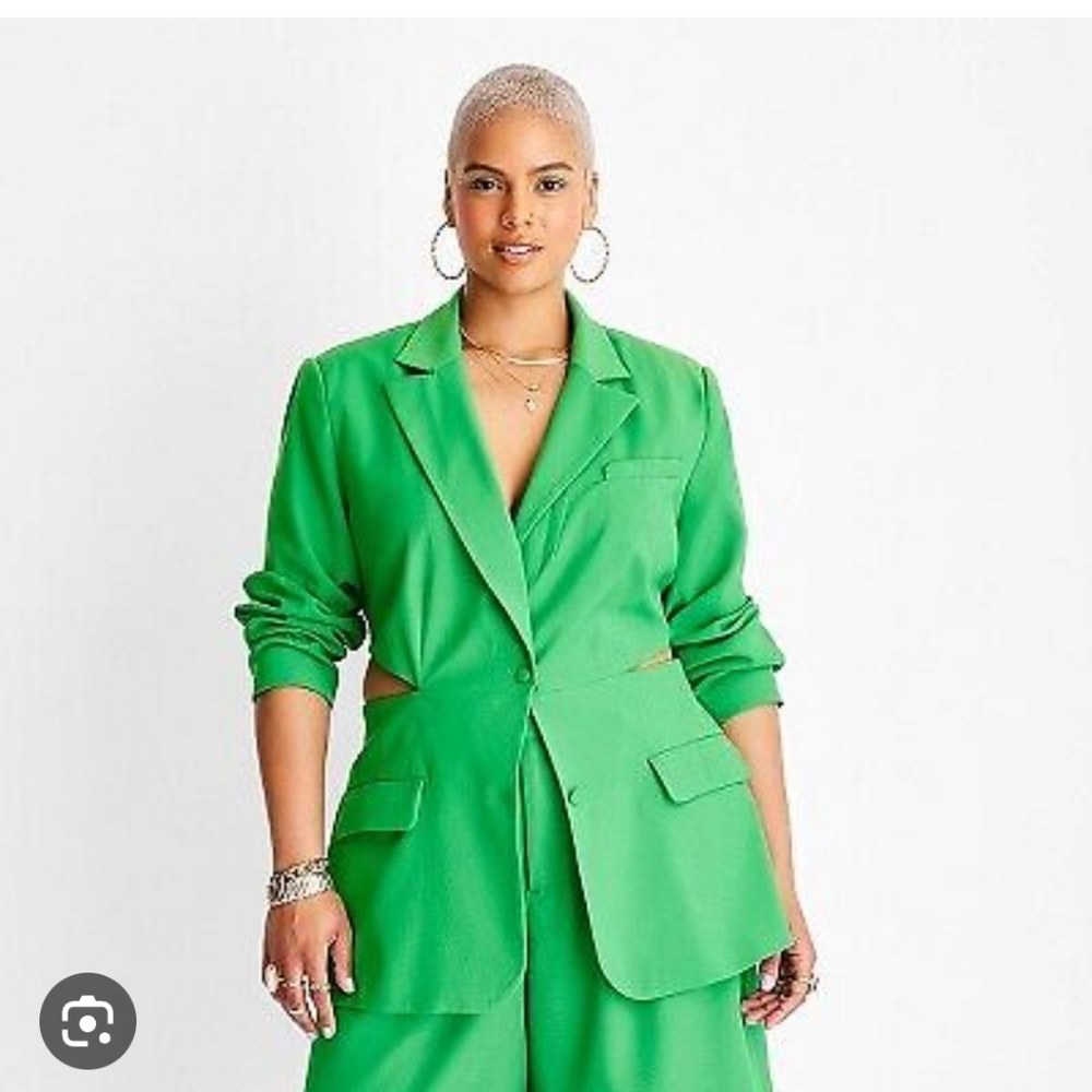 Green Women's Blazer